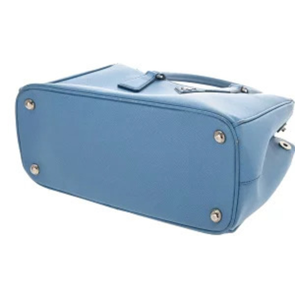 Prada Galleria Bag Blue Saffiano Leather Handbag - Picture 5 of 9
